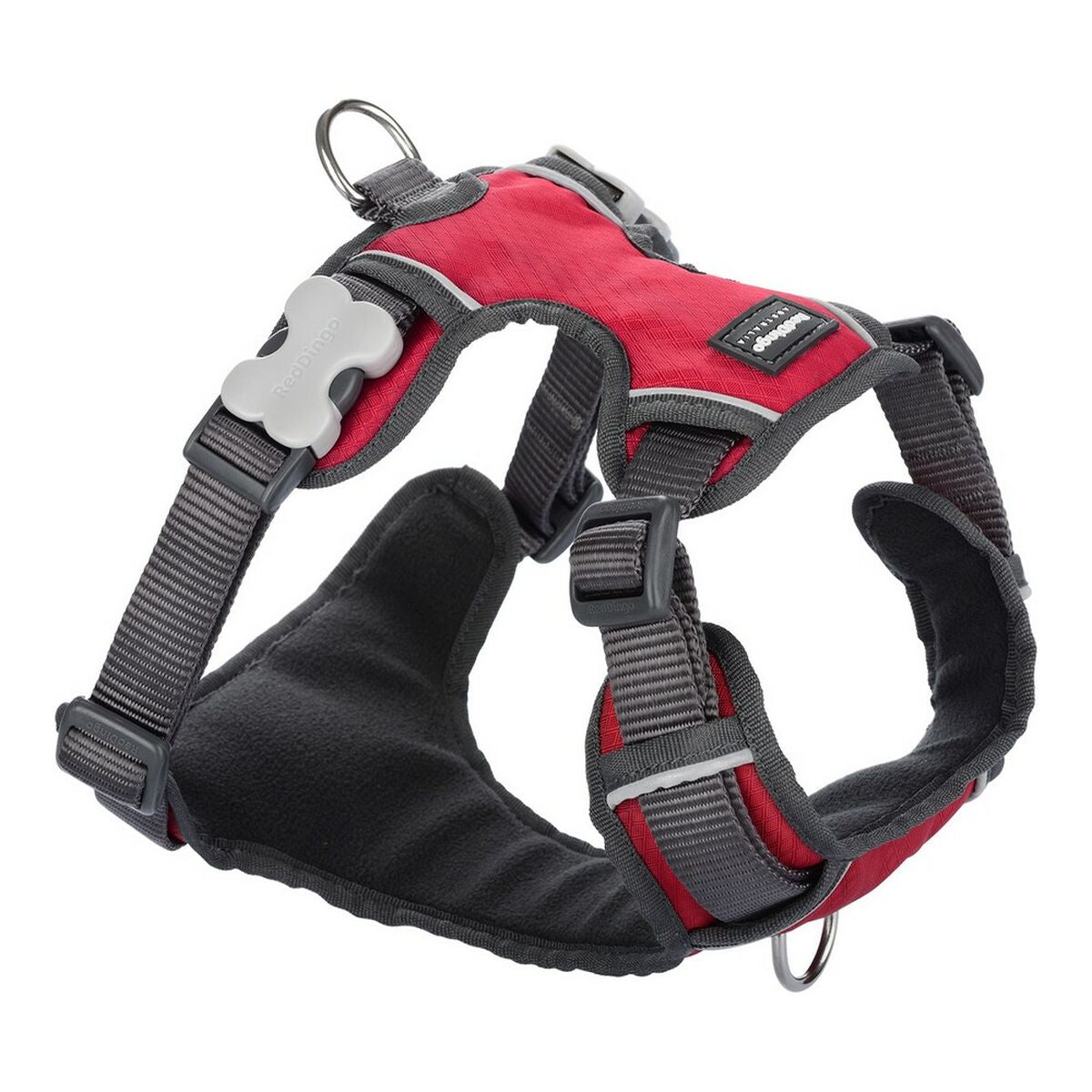 Dog Harness Red Dingo Padded Red S-0